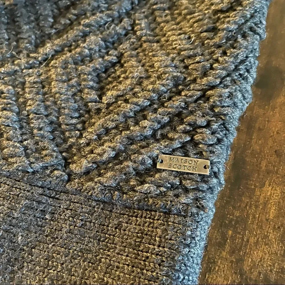 maison scotch thick material dark grey sweater - Picture 10 of 13